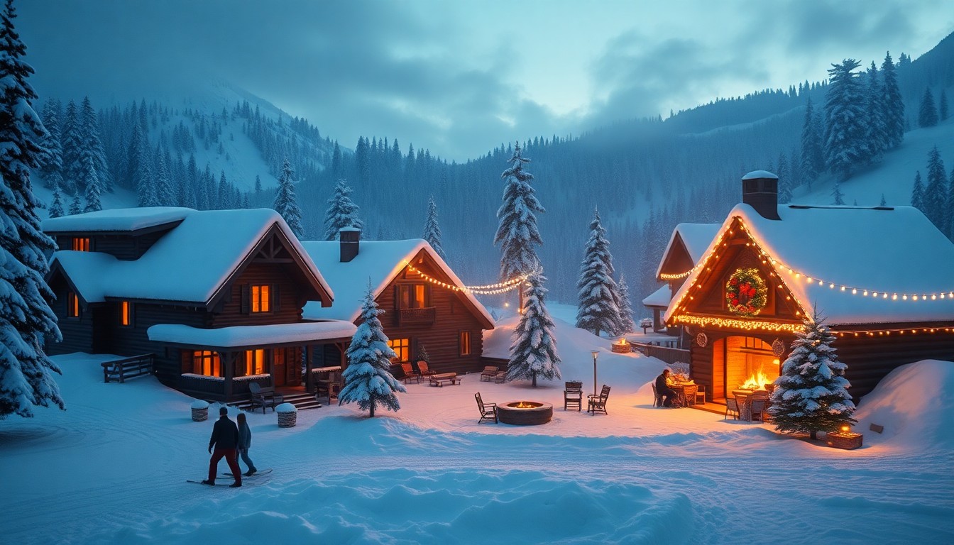 Séjours montagneux sports dhiver et ambiance cozy