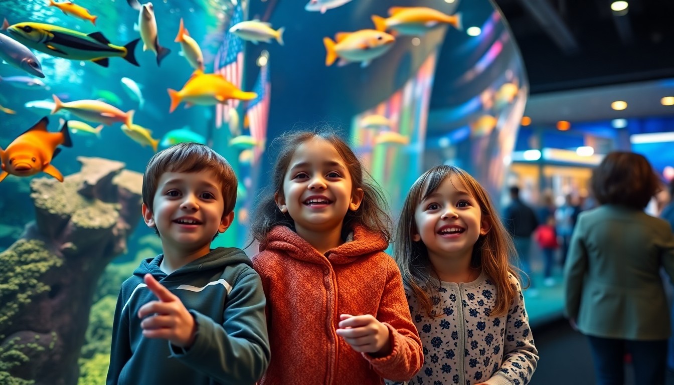 Visiter le grand aquarium et autres attractions familiales