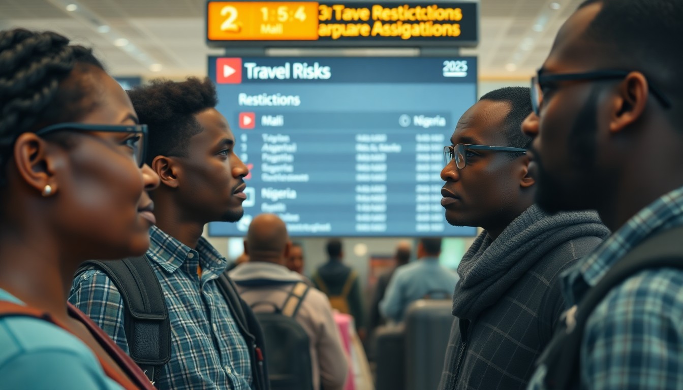 État des lieux des restrictions de voyage pour le mali et le nigeria en 2025