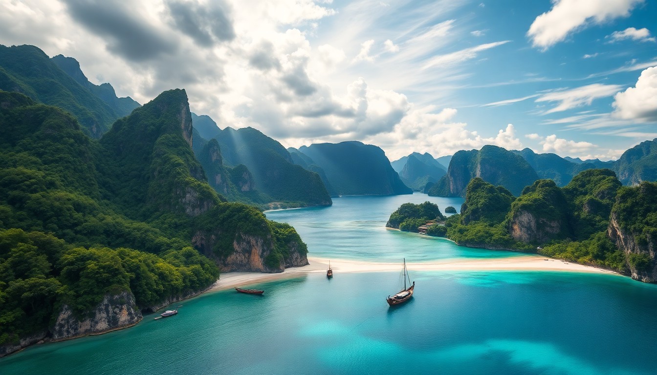 Les merveilles naturelles de la thaïlande  plages, îles et montagnes