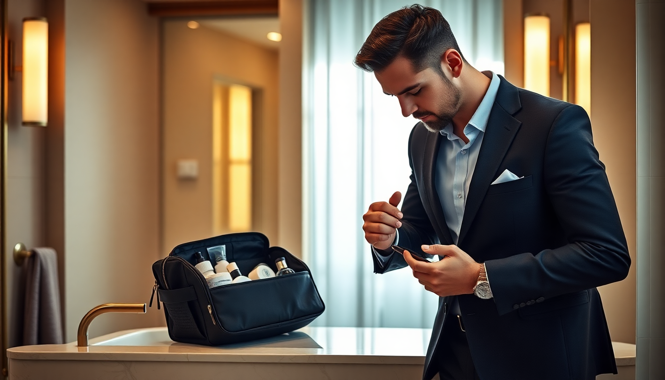 Trousse de toilette homme voyage : l’astuce pour un style pratique et durable