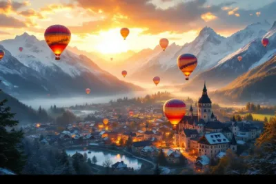 Château-d&rsquo;Oex : guide complet du village alpin suisse et capitale mondiale de la montgolfière