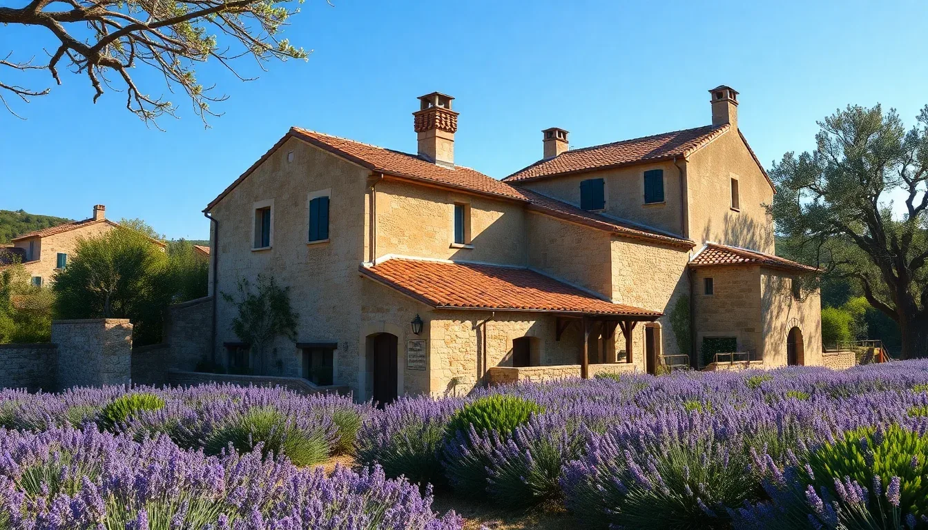 Quel est le cadre unique de Coquillade comme hameau provençal restauré