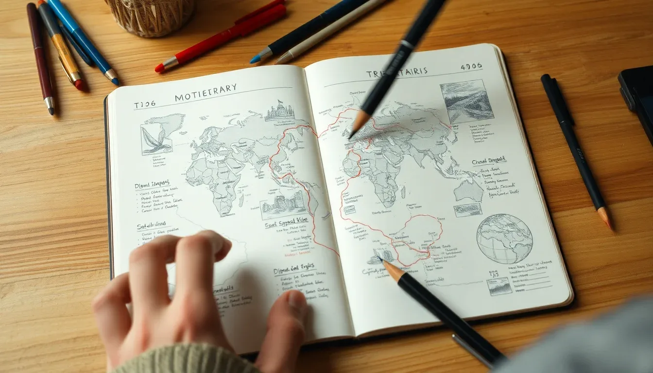 Comment structurer son carnet de voyage étape par étape 