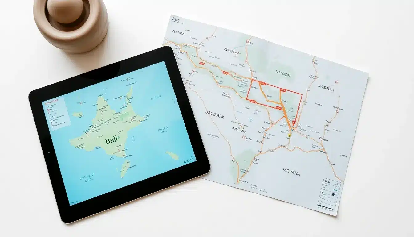 Comment choisir la carte de Bali à imprimer ou à charger selon votre besoin 