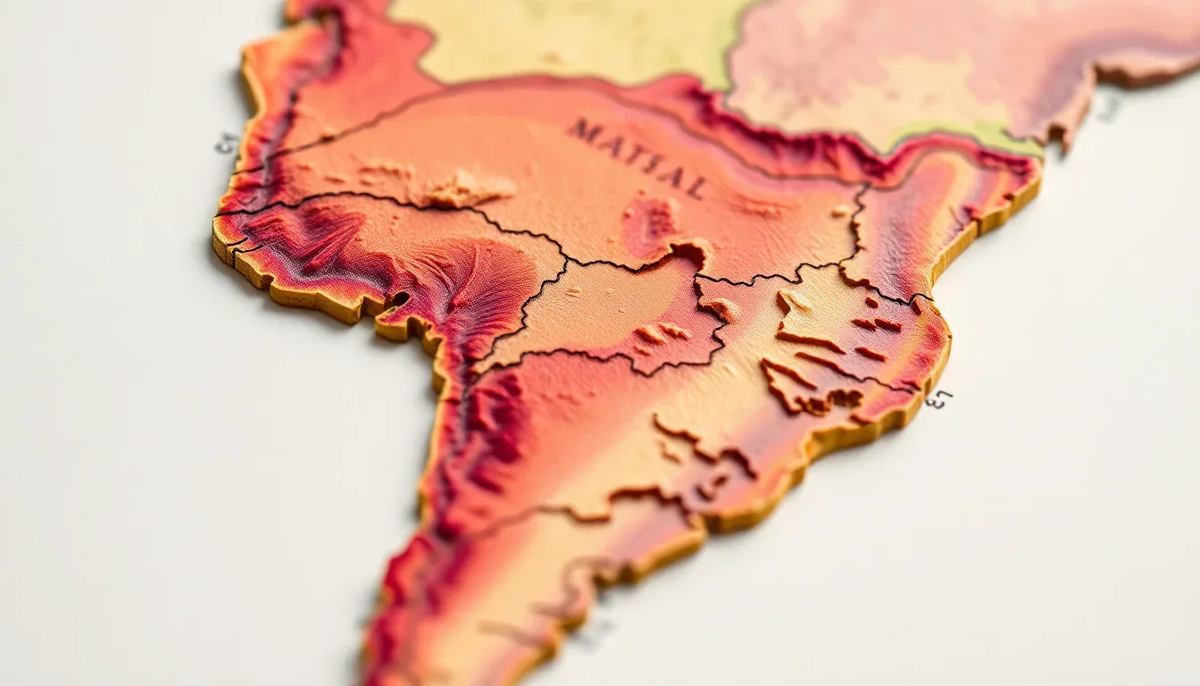 Comment lire la carte physique du Brésil pour identifier ses paysages